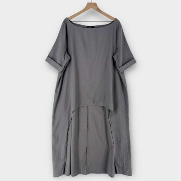 faeriesty Tops - Faeriesty Tunic Shirt Dress Gray Large